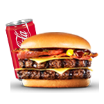 The Cheesy Bacon Burger Meal 